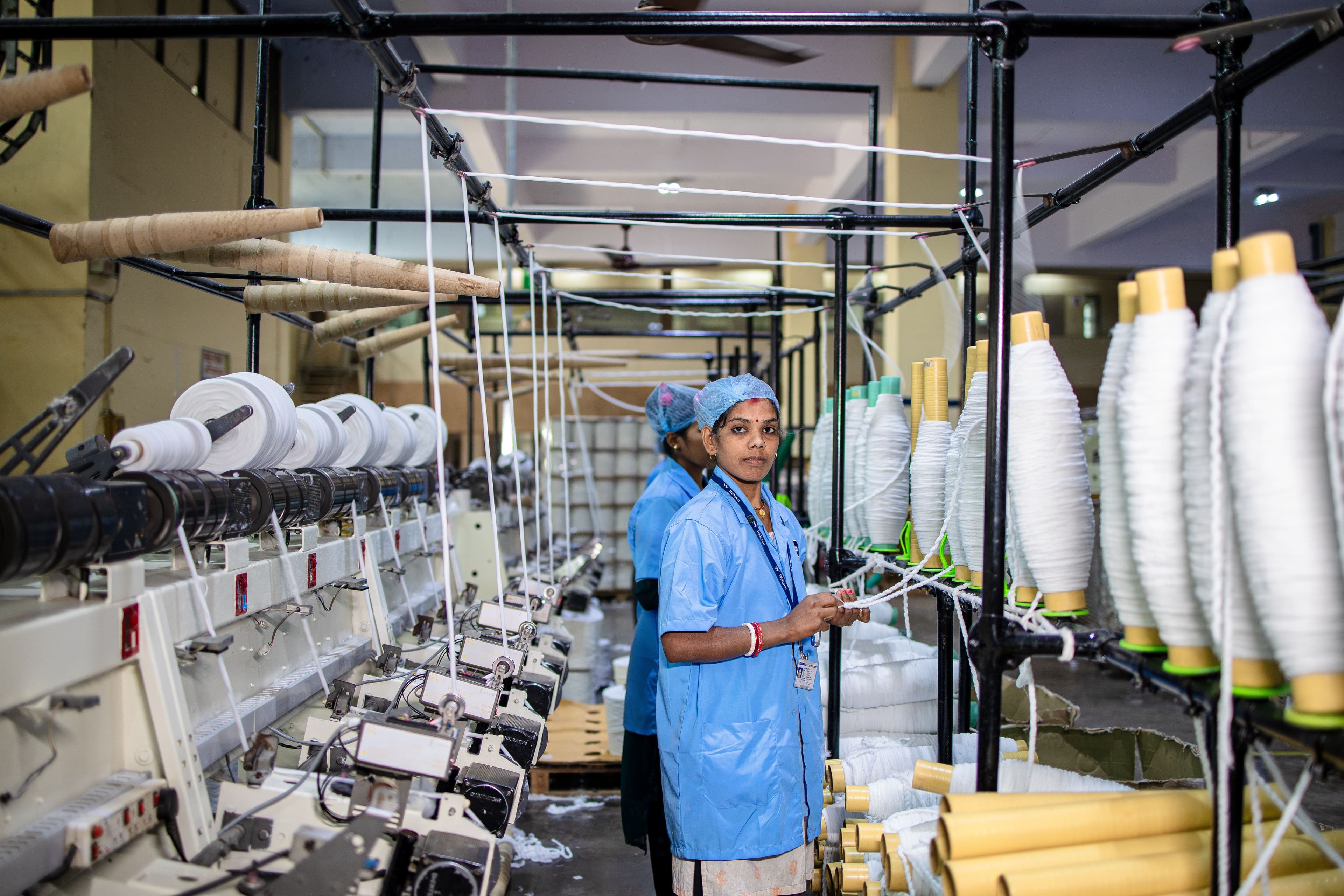 Owners at work in an Indian small business workshop