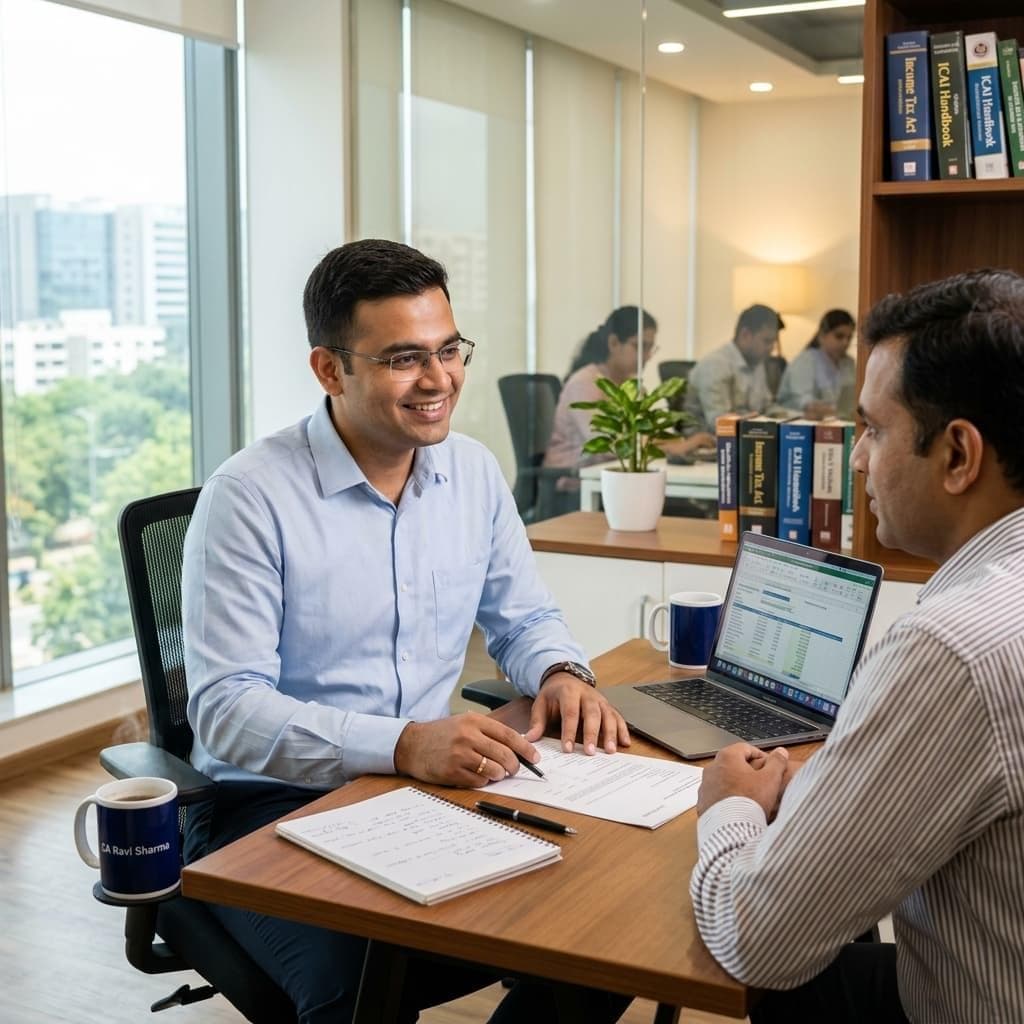 An advisor helping with GST registration